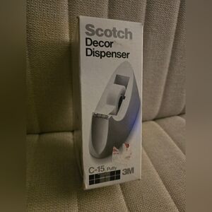 Vintage Beige 3M Scotch Brand Decor Tape Dispenser Model C-15